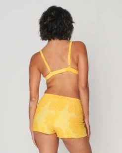 Bobby Bikini Top - Nectar -Seea Shop Bobby Nectar Yellow Textured Floral Pattern Bikini Top Swim Suit 13