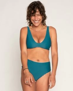 Brasilia Reversible Bikini Top - Navy Stripe -Seea Shop Brasilia Navy Stripe Blue White Striped Pattern Reversible Bikini Swim Suit Sun Protection 11