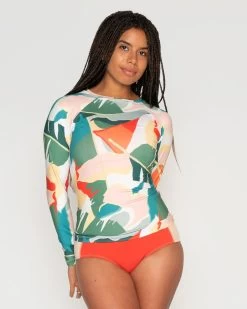 Doheny Rashguard - Brisa 17 Doheny Rashguard - Brisa -Seea Shop Doheny Brisa Multicolor Floral Pattern Rashguard Long Sleeve Sun Protection 3
