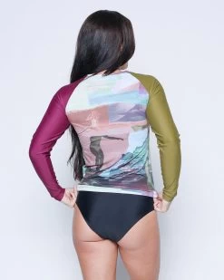 Doheny Rashguard - Ryde -Seea Shop Doheny Ryde Multicolor Pattern Red Green Rashguard Long Sleeve Sun Protection 7