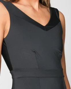 Frida One Piece - Black -Seea Shop Frida Black Swim Suit One Piece V Neck 2