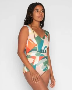 Frida One Piece - Brisa 10 Frida One Piece - Brisa -Seea Shop Frida Brisa Multicolor Floral Pattern Swim Suit One Piece V Neck 7
