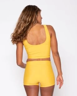 Emma Swim Short - Saffron 16 Emma Swim Short - Saffron -Seea Shop SEEA Emma Bikini Saffron 4X5 6