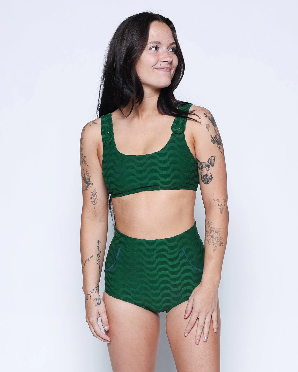 Georgia High Waist Bikini Bottom - Piscis 6 Georgia High Waist Bikini Bottom - Piscis - Image 6