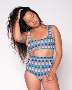 Georgia High Waist Bikini Bottom - Antibes -Seea Shop SEEA Georgia Bikini Antibes 4X5 1