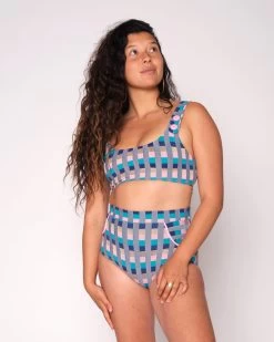 Georgia High Waist Bikini Bottom - Antibes -Seea Shop SEEA Georgia Bikini Antibes 4X5 2