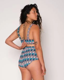 Georgia High Waist Bikini Bottom - Antibes -Seea Shop SEEA Georgia Bikini Antibes 4X5 7
