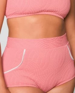 Georgia High Waist Bikini Bottom - Flamingo -Seea Shop SEEA Georgia Bikini Flamingo 4X5 11