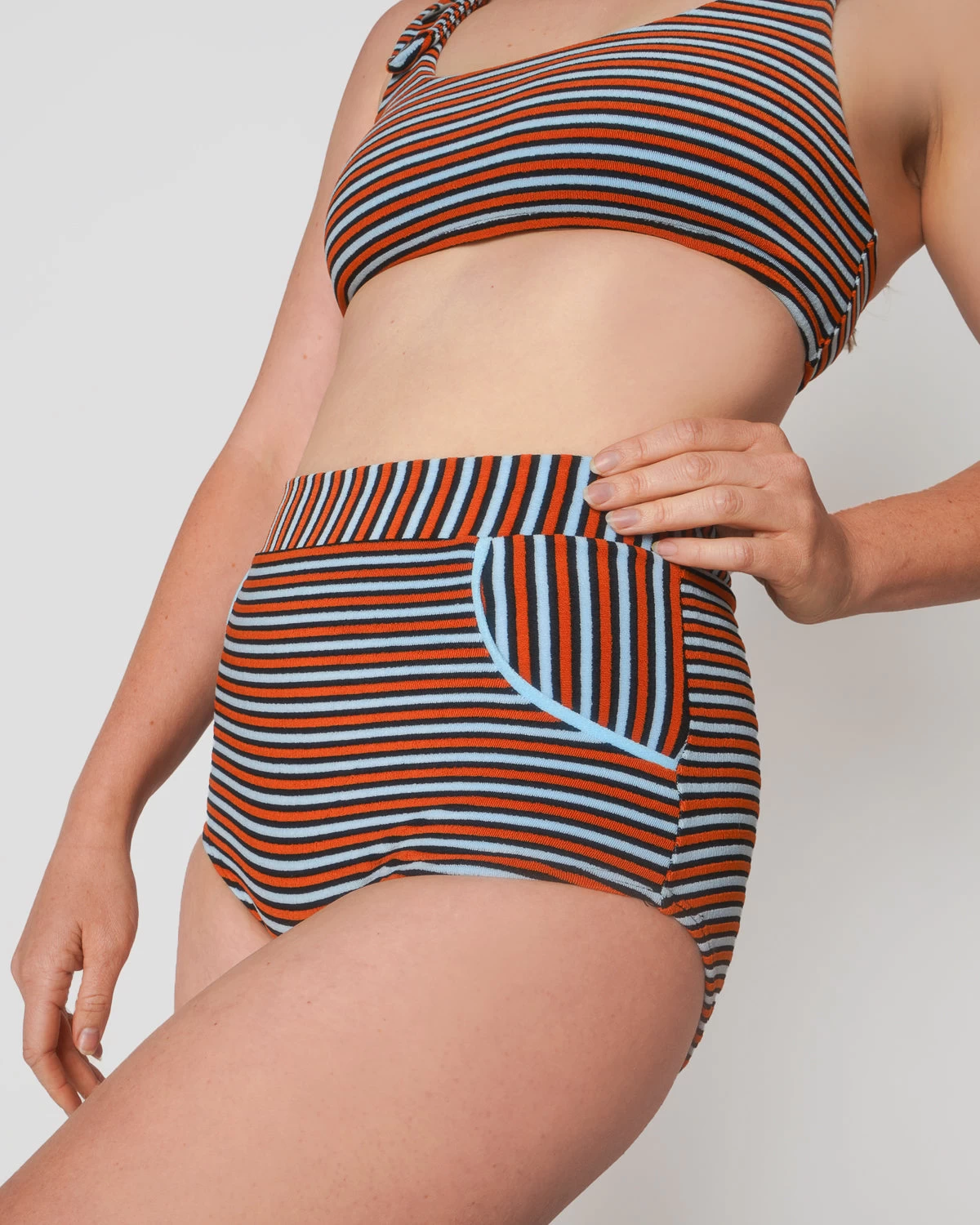 Georgia High Waist Bikini Bottom - Miles 9 Georgia High Waist Bikini Bottom - Miles - Image 9