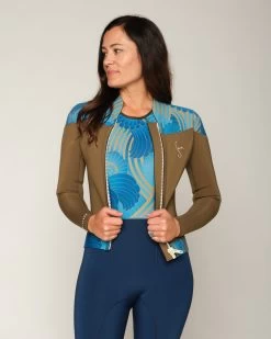 Haze 2mm Yulex Jacket - Seaflower -Seea Shop SEEA Haze Yulex Seaflower 4X5 1