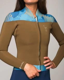 Haze 2mm Yulex Jacket - Seaflower -Seea Shop SEEA Haze Yulex Seaflower 4X5 8