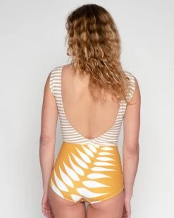 Lido One Piece - Gold Leaf -Seea Shop SEEA Lido Onepiece Goldleaf 4X5 6