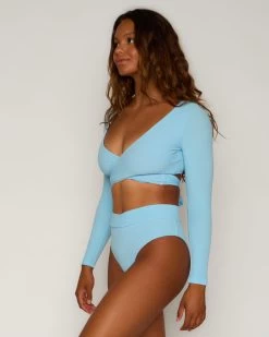 Mundaka Bikini Bottom - Celeste -Seea Shop SEEA Mundaka Bikini Celeste 4X5 5