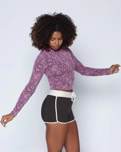 Palomar Crop Rashguard - Caracol -Seea Shop SEEA Palomar CropTopRashguard Caracol 4X5 2