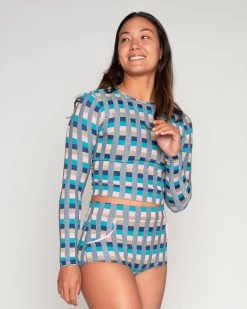 Palomar Crop Top Rashguard - Antibes -Seea Shop SEEA Palomar Rashguard Antibes 4X5 10