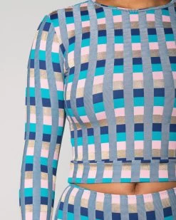 Palomar Crop Top Rashguard - Antibes -Seea Shop SEEA Palomar Rashguard Antibes 4X5 8