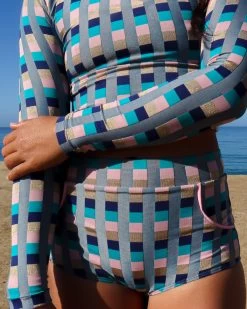 Georgia High Waist Bikini Bottom - Antibes -Seea Shop SEEA Palomar Rashguard Antibes VP 4X5 5