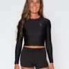 Palomar Crop Top Rashguard - Black