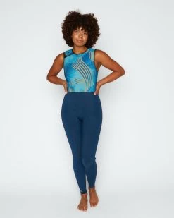 Sydney 2mm Yulex Long Jane - Seaflower -Seea Shop SEEA Sydney YULEX Seaflower 129