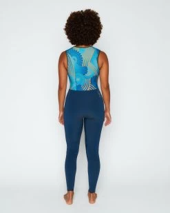 Sydney 2mm Yulex Long Jane - Seaflower -Seea Shop SEEA Sydney YULEX Seaflower 134